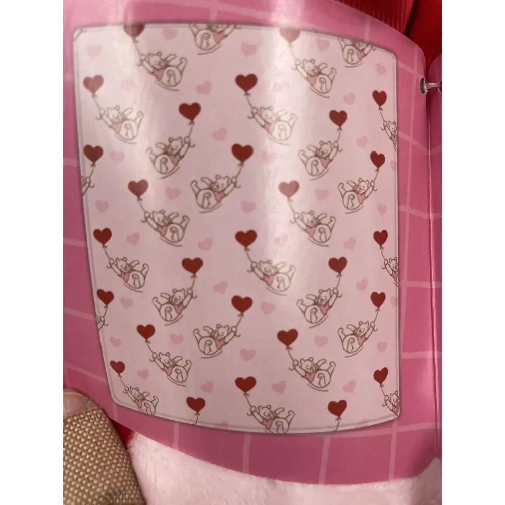 Disney Winnie The Pooh Pink Valentine Hearts Throw Blanket 60x70 NWT